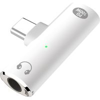 1 Adaptateur USB-C 2 en 1 Charge 100W Prise Audio 3,5mm Aluminium Pour Smartphone Tablette