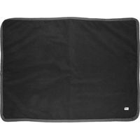 EQuest Hundeplatzdecke Alpha Fleece, Schwarz/Anthrazit - 100 x 150 cm