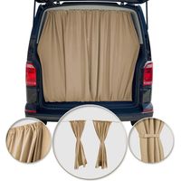 Rideaux De Porte Hayon pour Ford Transit H2 Beige Tissu