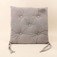 Galette de chaise capitonnée unie