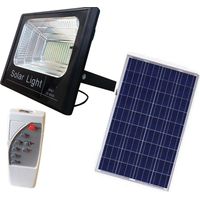 TRADE SHOP - Faro Pannello Energia Solare Faretto Led Luce Bianca Ip67 Con Telecomando - 400 Watt