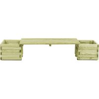 Banc de jardin Banc extérieur Banquette de jardin à jardin Banc extérieur Banquette de jardinières Bois de pin imprégné