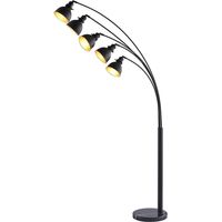 Floor Lamp 'Lira' made of Metal for Living Room & Dining Room