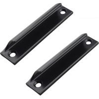 2 Pièces Poignée En Alliage D'Aluminium,Poignée Porte,Poignee De Porte Interieur,Poignée De Porte De Balcon,Poignee De Porte Exterieur,Pour Fenêtres, Quincaillerie De Meubles Avec 4 Vis(Noir)