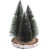 Mesa de abeto x 3 verde redonda H20 - Feeric lights & christmas