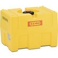 Certeo Fusto per acqua in PE a forma scatolare giallo