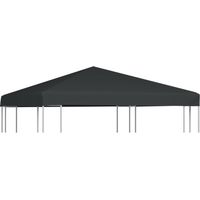vidaXL Gazebo Top Cover 310 g/m² 3x3 m Grey