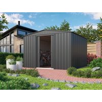 Globel Industries Gerätehaus "Gartenmanager Dream 1010", anthrazit, 9,52 m², ohne Schleppdach