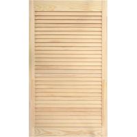 Porta a persiana in legno massello di pino anta per mobile anta per mensola rivestimento per armadio guardaroba paravento 99,3 x 49,4 cm 020003876