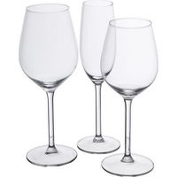 Set aus 18 transparenten Gläsern 50ml x 38ml x 21ml