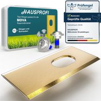 45 - Lame de rechange - Titane - Pour robot tondeuse MOVA et LiDAX - Coupe précise et durable - Jardin pelouse - Argenté - 6,6x2,2cm