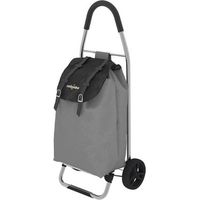 Colombo ICON Carrello Porta Spesa in Alluminio Capacita' 40 Lt Portata Massima 25 Kg Ruote Diametro 17 cm colore Nero Grigio