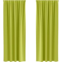 Rideaux occultants,Rideaux anti-lumière avec des rideaux Vert Polyester CFW76131