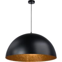Lampada a sospensione Sfera Ø90 nero/rame E27 Sigma