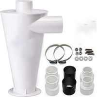 Dépoussiéreur à cyclone,Aspirateur séparateur collecteur de filtre,Kits d’accessoires Dépoussiéreur à cyclone,Cyclone Filtre pour aspirateur Collecteur de Poussière Séparateur Industriel