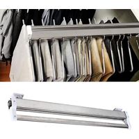 Edelstahl Hosenbügel Hosenauszug Kleiderstange Ausziehbar Hosen Kleiderbügel für Kleiderschrank Hosenbügel Platzsparend für Hosen und Mantel