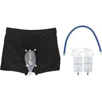 Sac collecteur d'urine en silicone pour homme. système anti-fuites avec sonde urinaire. pour incontinence.