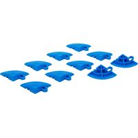 BGS Set de esquina de baldosas de plástico sistema clic 57 x 57 x 18 mm 10 pzs. - 74548