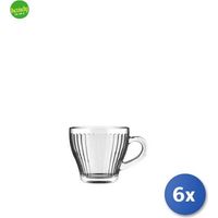 Set 6 tazze caffè in vetro Mistral Royal Norfolk cl.9