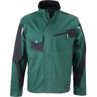 James & Nicholson Arbeitsjacke JN821 Gr. 5XL grün/schwarz