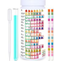 Kit de test d'eau potable 16 en 1, kit de test d'eau domestique, bandelettes de test d'eau (100 pièces)