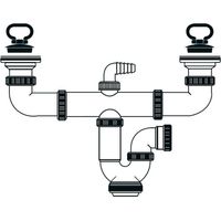 TECNO SIFON VERLÄNGERBARE DOPPELBREMSE C/V1-1/2 T46 85MM 50211