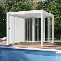 Pannello frangivista con lamelle verticali 1M Ombréa - Bianco