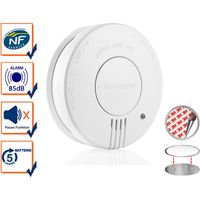 Rauchmelder mit 5 Jahres Batterie, 85dB Alarmton & Magnethalter
