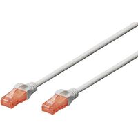 Digitus DK-1612-030 RJ45 Câble réseau, câble patch CAT 6 U/UTP 3.00 m gris torsadé par paire 1 pc(s)