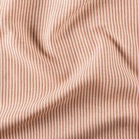 Tissu rayé double face style bord de mer Orange Sanguine 280 cm