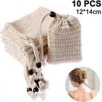 Lot de 10 sachets à savon bio avec pochette porte-savon