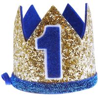 Chapeaux pour nouveau-né fille, chapeaux de fête d'anniversaire pour enfant, diadème pour le 1er anniversaire, chapeaux en papier pour bébé fille-887.5cm