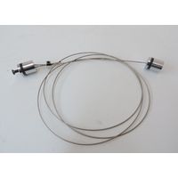 Suspension Corde en Acier Chromé Mat Longueur 1 Mètre pour Rail Duolare BRUCK 160605CH