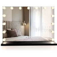 Specchio Rea Hollywood Led Black