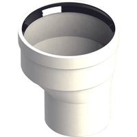 Adaptateur PP asymétrique Ø80/100 - Mâle Ø80 / Femelle Ø100