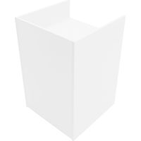 Mostrador para Caja Registradora MDF Blanco 60x60x90cm Diseño modular compacto 2 estantes Ideal para tiendas y comercios Fácil Montaje Mostrador Recepción Expositor Comercial Recepción