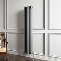Traditional 3 Column Anthracite Grey Radiator (1500mm H × 290mm W) – 4361 BTU / 1278W – Cast Iron Style