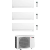 Mitsubishi Climatizzatore Trial Split Linea Plus MSZ-AY VGK 9+18+18 con MXZ-4F72VF Inverter R-32 Wi-Fi Classe A++