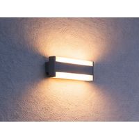 LED Außenwandleuchte DAWSON Up and Down Lichteffekt, Anthrazit Breite 30cm