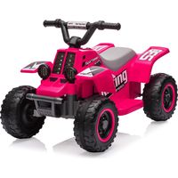 Quad Eléctrico Infantil 6V, Coche Eléctrico para Niños con LED y Música, 1,8 km/h con Bocina, ATV para Niños 3+ Años, Rojo