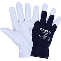Kunzer 9NG08 Coton, Peau de chèvre Gants de montage Taille (gants): 8, M EN 388:2016, EN 420-2003, EN 388-2003 1 paire(