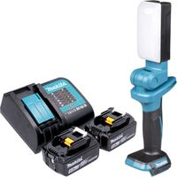 Makita DML 816 STX Lampe de travail sans fil 18 V 500 lm LED + 2x batterie 5,0 Ah + chargeur