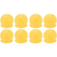 Couvercle de boule de remorquage pour camion, 8 pièces, 50mm, Protection solide, attelage de remorque souple et robuste pour caravane RV jaune