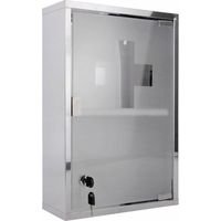Tzmo Cabinet Large Armario de Farmacia Plata 25x12x48 cm