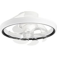 Ventilador de Techo con Luz LED Ajustable Orbegozo Ventilador Silencioso de 47cm con Mando a Distancia Modo Invierno-Verano