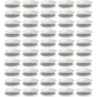 Cyclingcolors – 50x cache trou bouchon plastique Ø intérieur 4,20mm Ø extérieur 17mm – Protection pour meubles et cloisons – Capuchon vis blanc