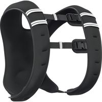 Chaleco Lastrado 5 kg con 2 Correas Ajustables y Bandas Reflectantes para Entrenamiento de Fuerza Jogging Negro