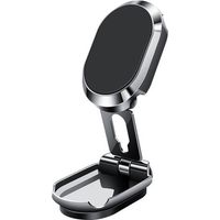 Support magnétique de téléphone pour Voiture métal Multifonctionnel Aimant Rotation 360° Support de téléphone de Bureau pour écran de Tableau de Bord Compatible avec Tous Les téléphones