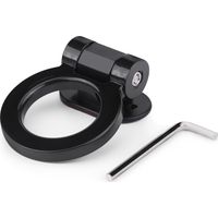 Bague de remorquage adhésive ronde noire pour décoration de crochet de remorque, barre de traction modifiée pour voiture (Noir)