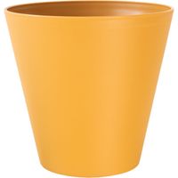 Vaso tondo "Estoril con riserva d'acqua" da esterno e giardino fiori e piante -30 cm / Cedro